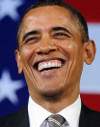 Obama lacht