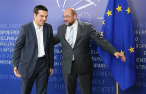Tsipras ohne Krawatte